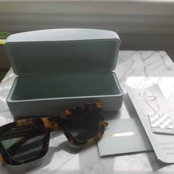 Karen Walker Alexandria Crazy Tort Sunglasses - Picture 13 of 15